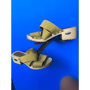 Vintage Candies Women’s Platform Sandal Size 10 Yellow Chunky Heel